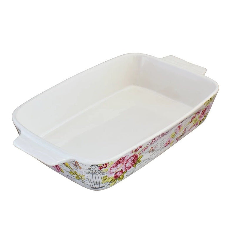12" Long Rectangular Ceramic Tray - Techmanistan in Pakistan