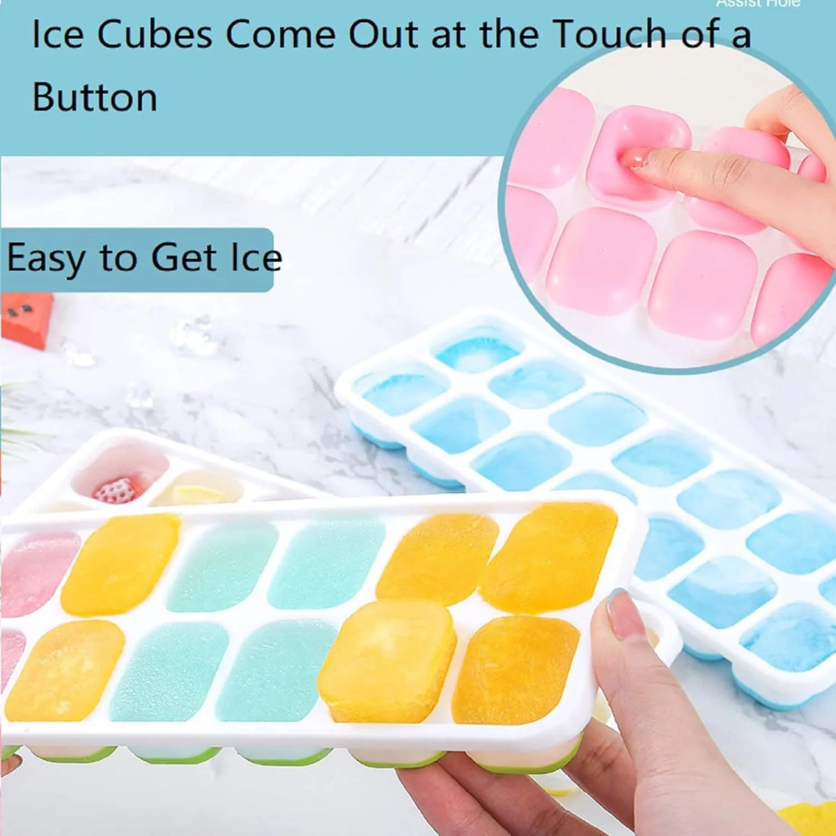 14 Grids Flexible Ice Cube Tray - Techmanistan in Pakistan