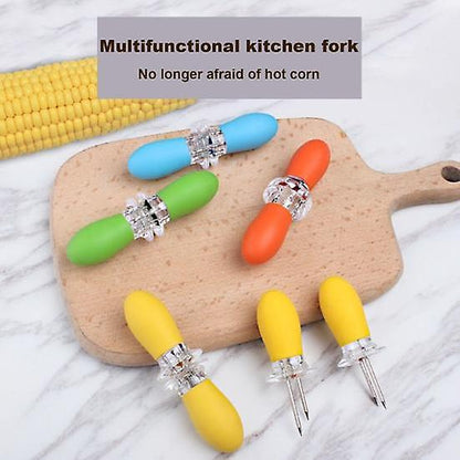 Pack of 8 - Corn Cob Holder Corn Forks