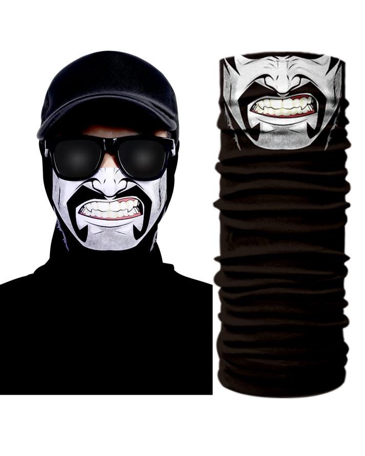 Mustache Design Tube Shaped Face Mask Bandana, Bandana for Girls, Bandana for Men Head, Bandana for Boys