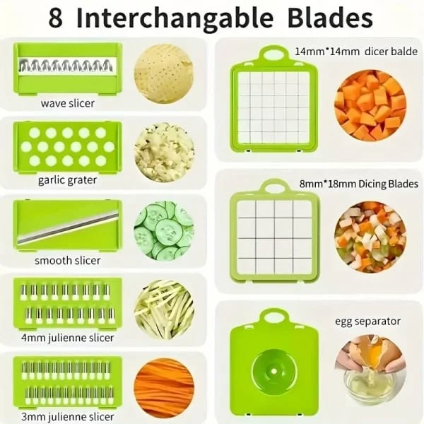 16 in 1 Handheld Press Cutter Nicer Dicer - Techmanistan in Pakistan