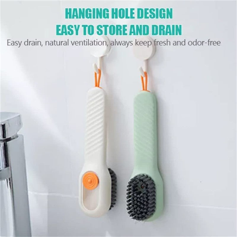 Random Color - Multifunctional Shoe Brush With Soap Dispenser