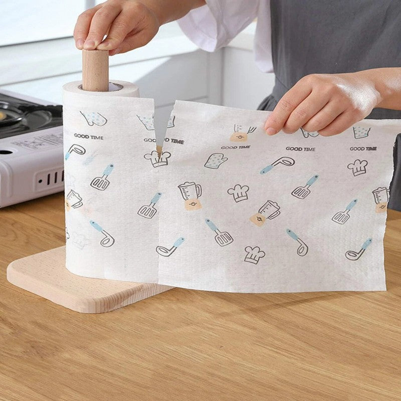 Reusable Kitchen Wipes Cleaning Cloths, 50 Wipes per Roll