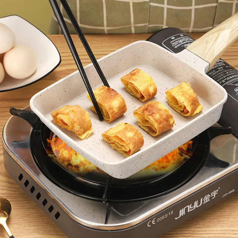 Non-Stick Tamagoyaki Frying Pan | Japanese Square Omelette Pan