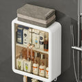 Wall Mounted Storage Cabinet - 3 Layer Punch Free Organizer Rack