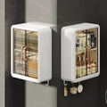 Wall Mounted Storage Cabinet - 3 Layer Punch Free Organizer Rack