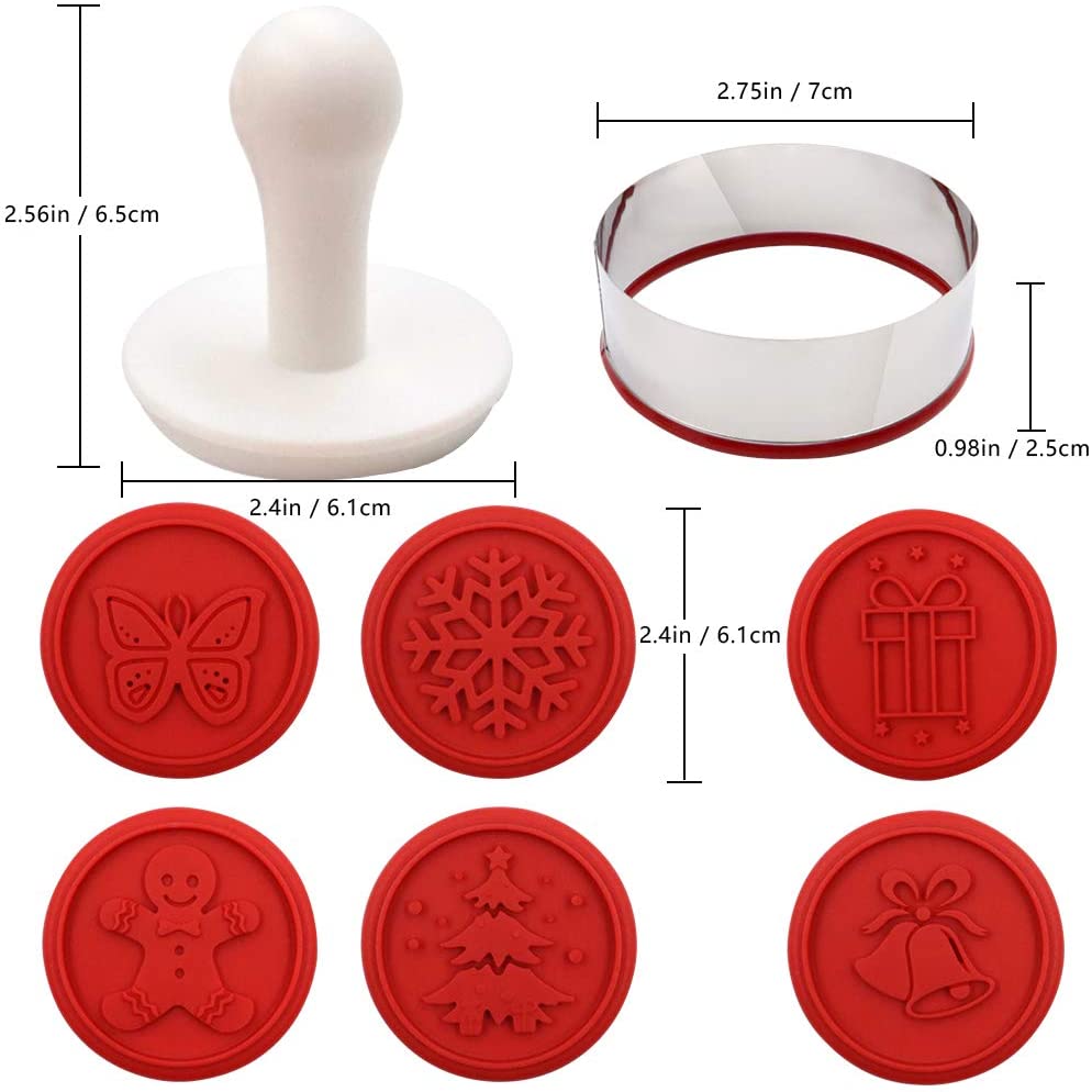 6 Pieces Cookie Stamp Set Techmanistan