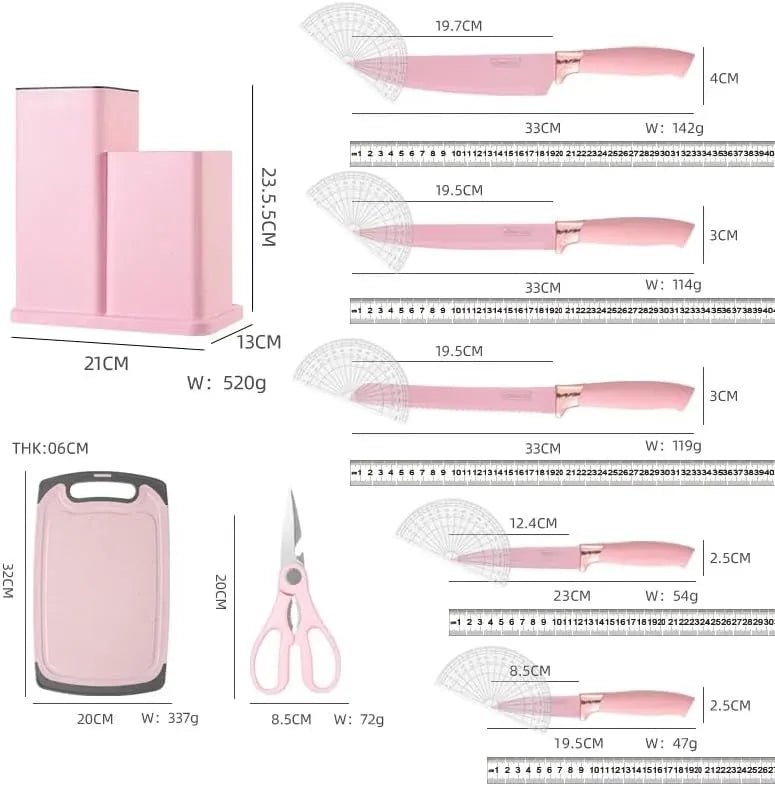 19 Pieces Silicone Kitchen Spoons with Knives Set - Techmanistan in Pakistan