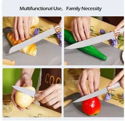 19 Pieces Silicone Kitchen Spoons with Knives Set - Techmanistan in Pakistan
