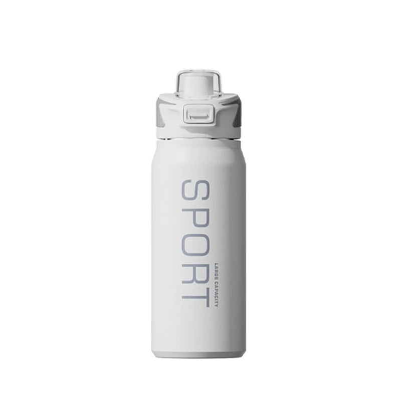 Stainless Steel Insulated Water Bottle 800ml – Dual Drink Sport Tumbler