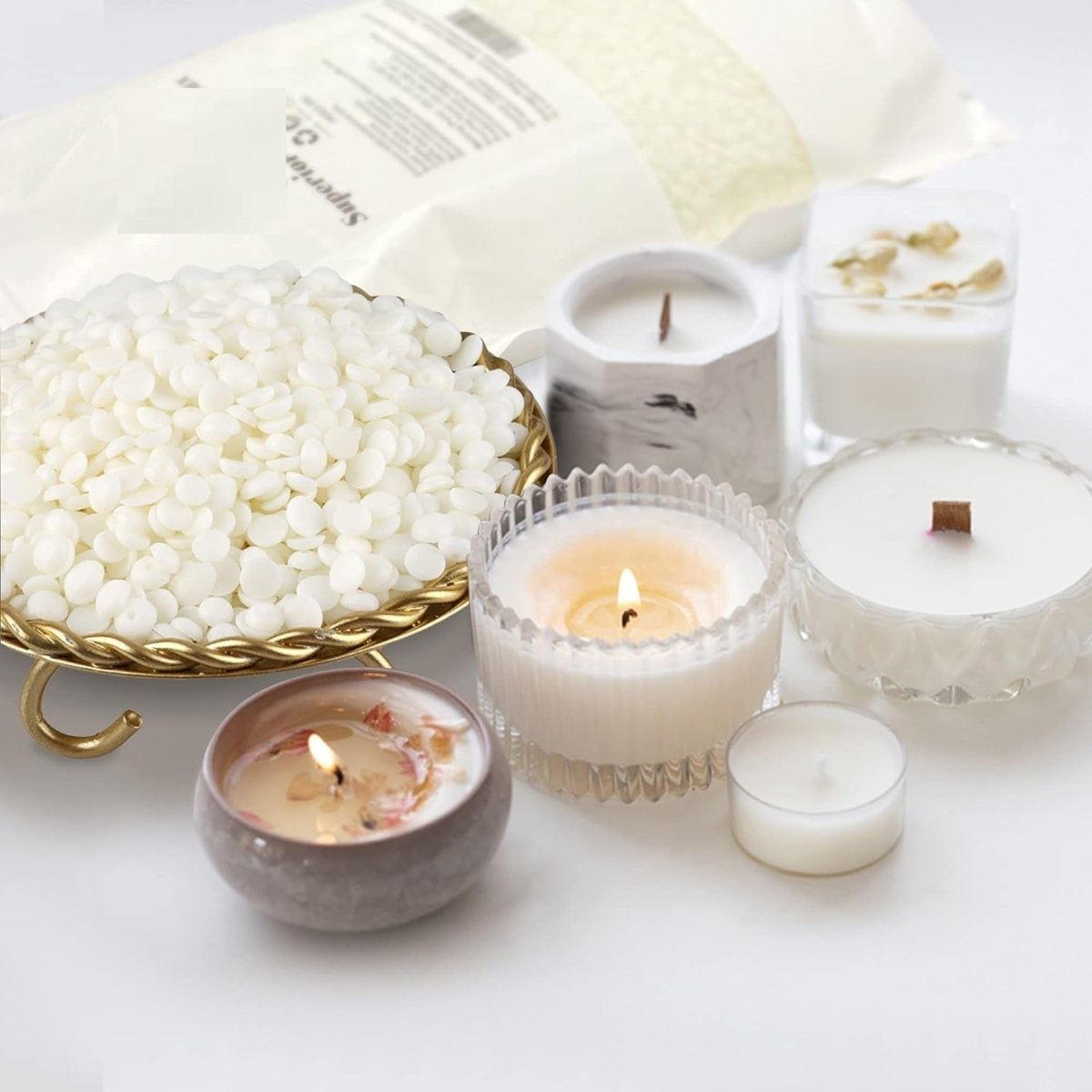 1KG Soy Wax Beans for Candle Making - Techmanistan in Pakistan