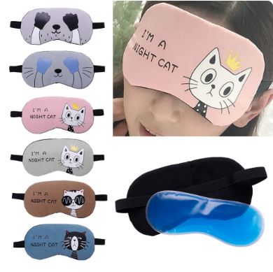 1PC Hot Cold Relaxing Face Eye Care Ice Gel Sleeping Mask Blindfold - Techmanistan in Pakistan