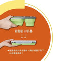 2 Compartments Foldable Silicon Bento Box With Fork - Techmanistan in Pakistan
