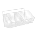 2 Grids Wall Mounted Metal Wire Storage Basket - Techmanistan in Pakistan