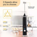 2 - in - 1 Electric Milk Frother & Egg Beater – USB Rechargeable, 3 Speeds - Techmanistan in Pakistan