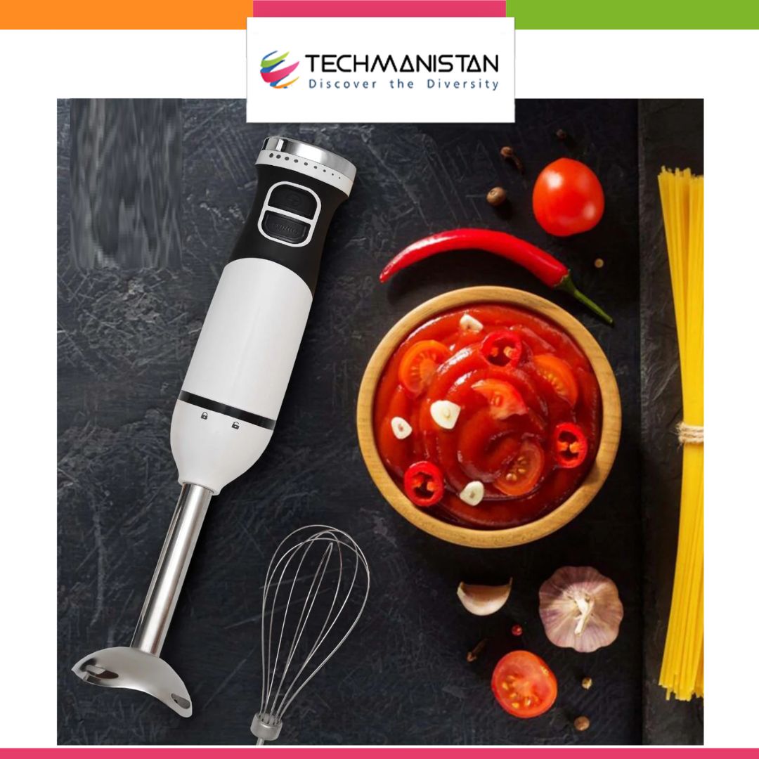 2 in 1 Hand Blender with Egg Whisk - Techmanistan