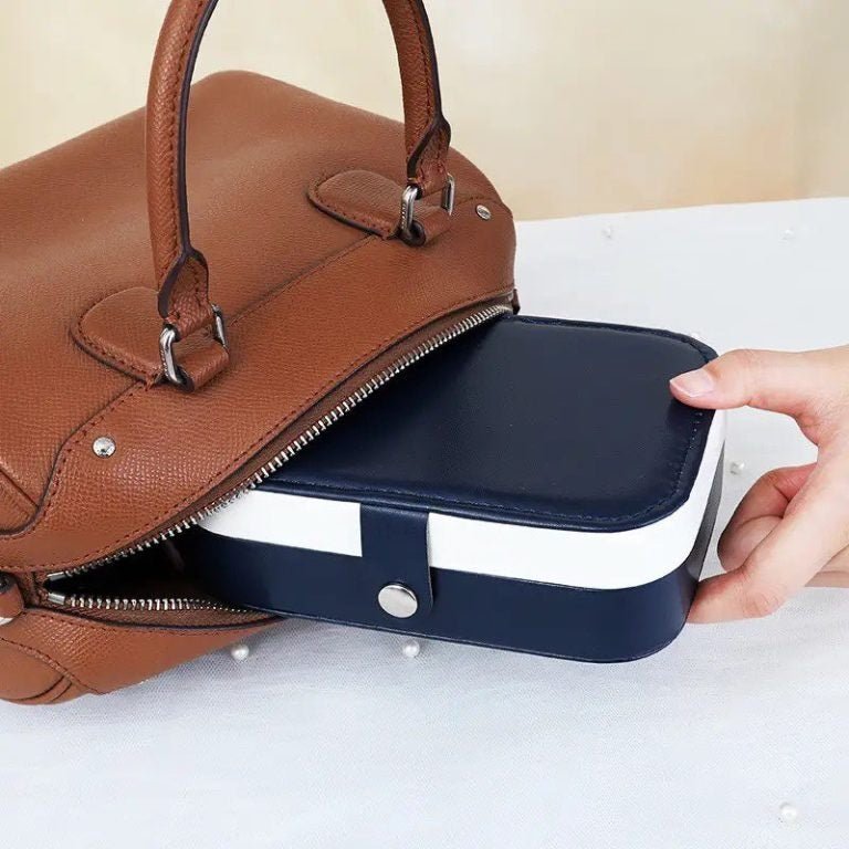 2 Layers PU Leather Jewelry Storage Box - Techmanistan in Pakistan