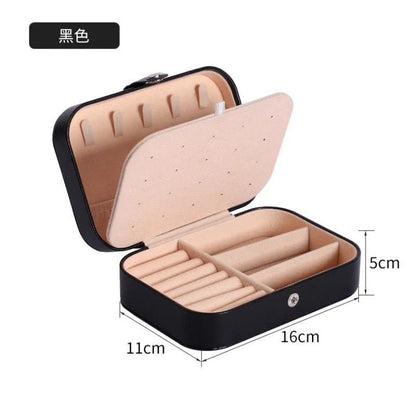 2 Layers PU Leather Jewelry Storage Box - Techmanistan in Pakistan