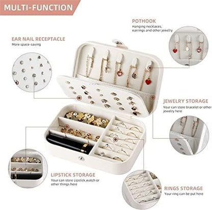 2 Layers PU Leather Jewelry Storage Box - Techmanistan in Pakistan