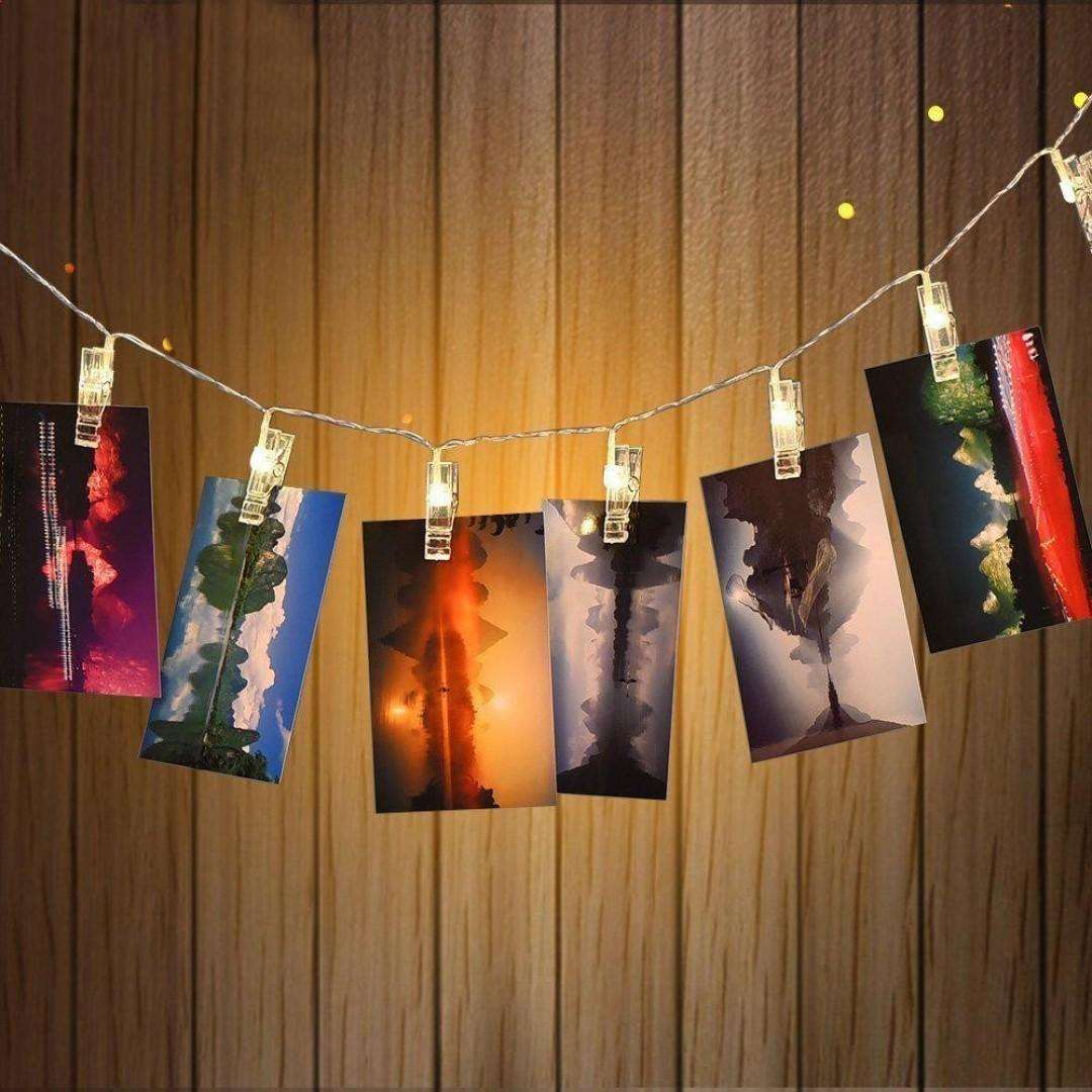 2 Meter String Light Photo Holder Clips - Techmanistan in Pakistan