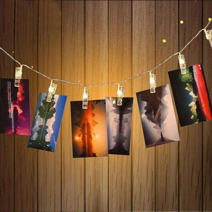 2 Meter String Light Photo Holder Clips - Techmanistan in Pakistan