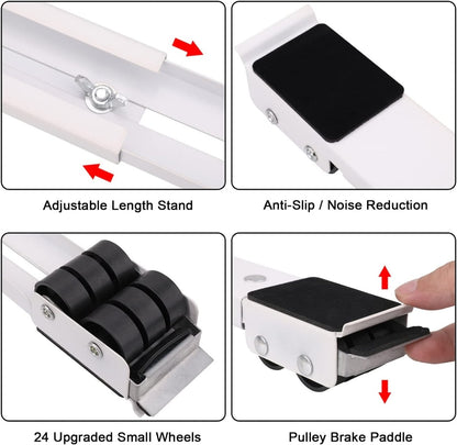 2 Pcs Mobile Furniture Mover Lifter - Techmanistan