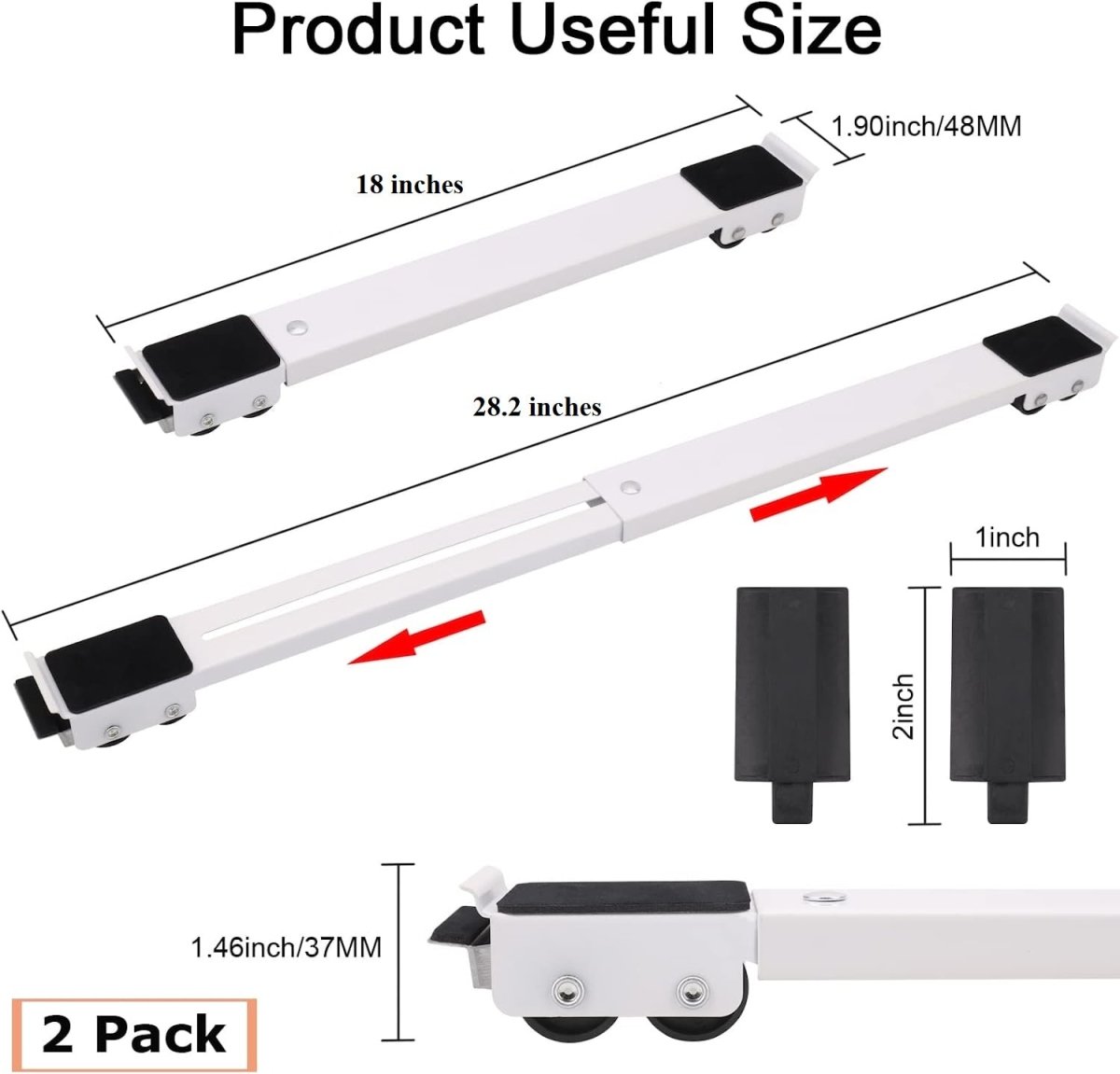 2 Pcs Mobile Furniture Mover Lifter - Techmanistan