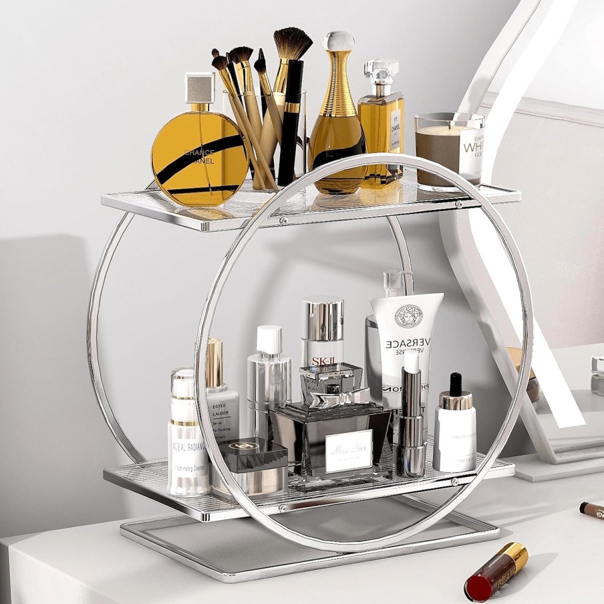 2 Tier Bathroom Countertop Makeup Organizer - Techmanistan in Pakistan