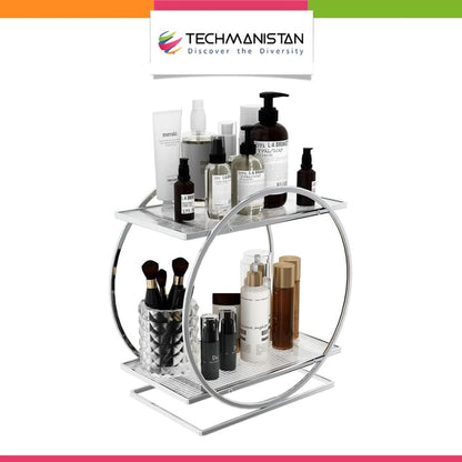 2 Tier Bathroom Countertop Makeup Organizer - Techmanistan in Pakistan
