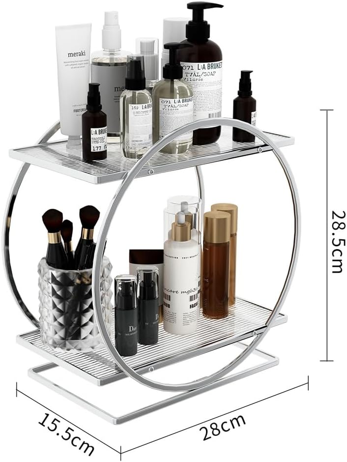 2 Tier Bathroom Countertop Makeup Organizer - Techmanistan in Pakistan