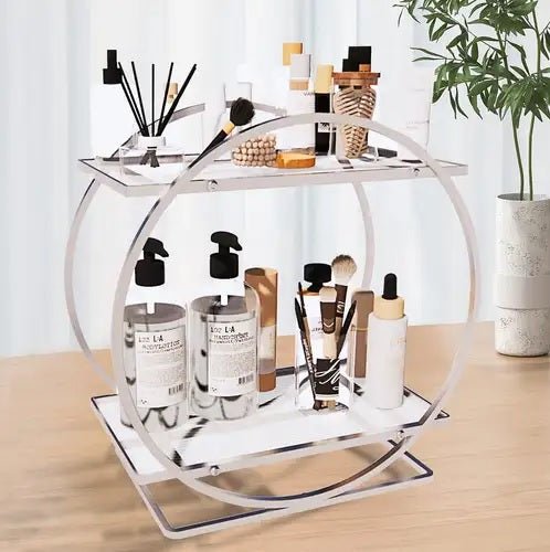 2 Tier Bathroom Countertop Makeup Organizer - Techmanistan in Pakistan