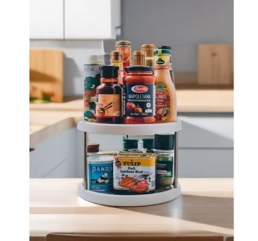 2 - Tier Rotatable Storage Rack - Techmanistan in Pakistan