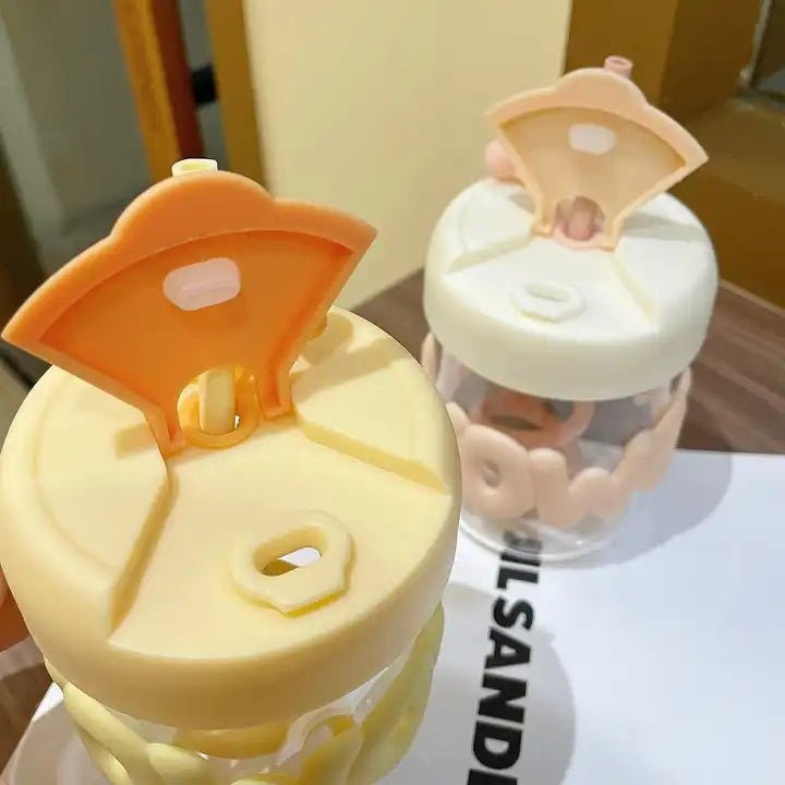 2 Way Drinking 350ml Glass Tumbler - Techmanistan in Pakistan