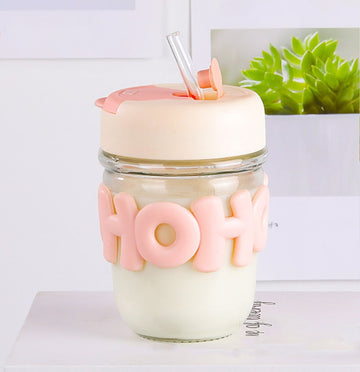 2 Way Drinking 350ml Glass Tumbler - Techmanistan in Pakistan