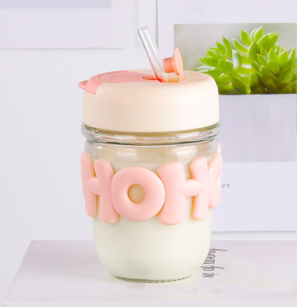 2 Way Drinking 350ml Glass Tumbler - Techmanistan in Pakistan