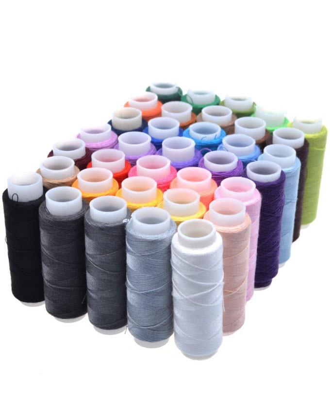 20 Assorted Colors of Sewing Threads - Techmanistan in Pakistan