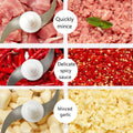 2000ml Multifunctional Hand Press Chopper with 4 Blades - Techmanistan in Pakistan
