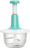 2000ml Multifunctional Hand Press Chopper with 4 Blades - Techmanistan in Pakistan