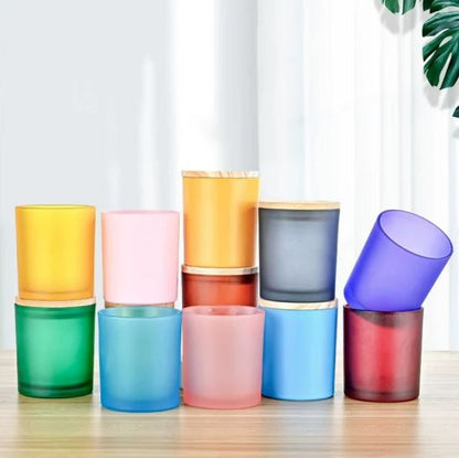 200ml Multi - purpose Durable Airtight Premium Glass Candle Storage Jars with Wooden Lid - Techmanistan in Pakistan