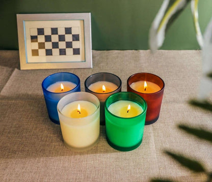 200ml Multi - purpose Durable Airtight Premium Glass Candle Storage Jars with Wooden Lid - Techmanistan in Pakistan