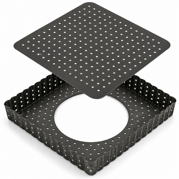 Square Tart Pan with Removeable Bottom | Quiche Pan