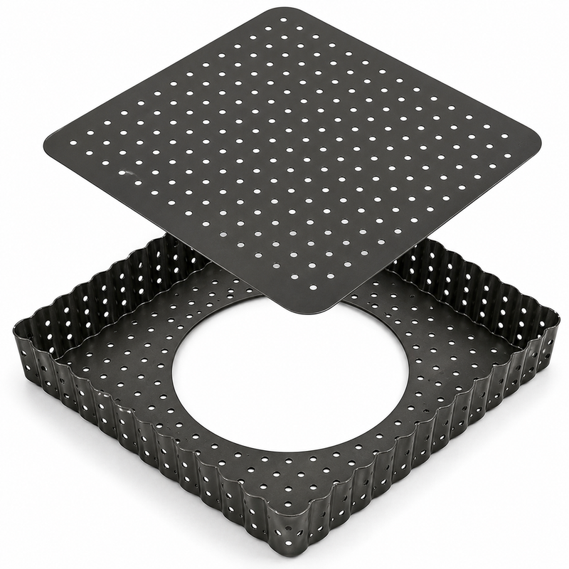 Square Tart Pan with Removeable Bottom | Quiche Pan