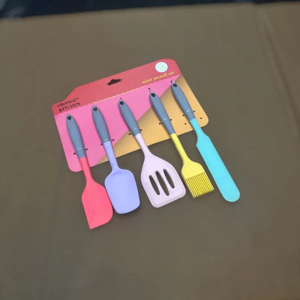 5-Piece Mini Silicone Utensil Set