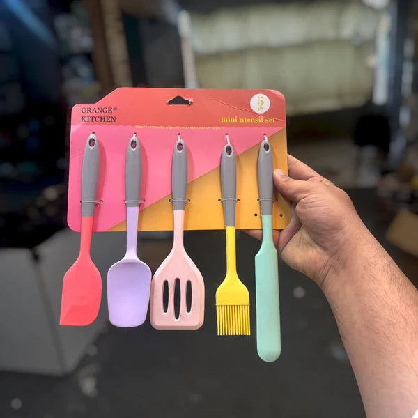 5-Piece Mini Silicone Utensil Set