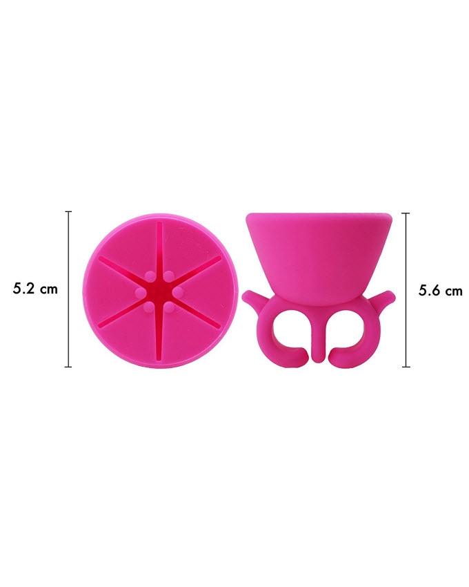 Wearable Soft Silicone Nail Polish Holder - Pink My Store