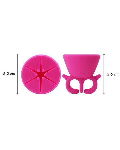 Wearable Soft Silicone Nail Polish Holder - Pink My Store