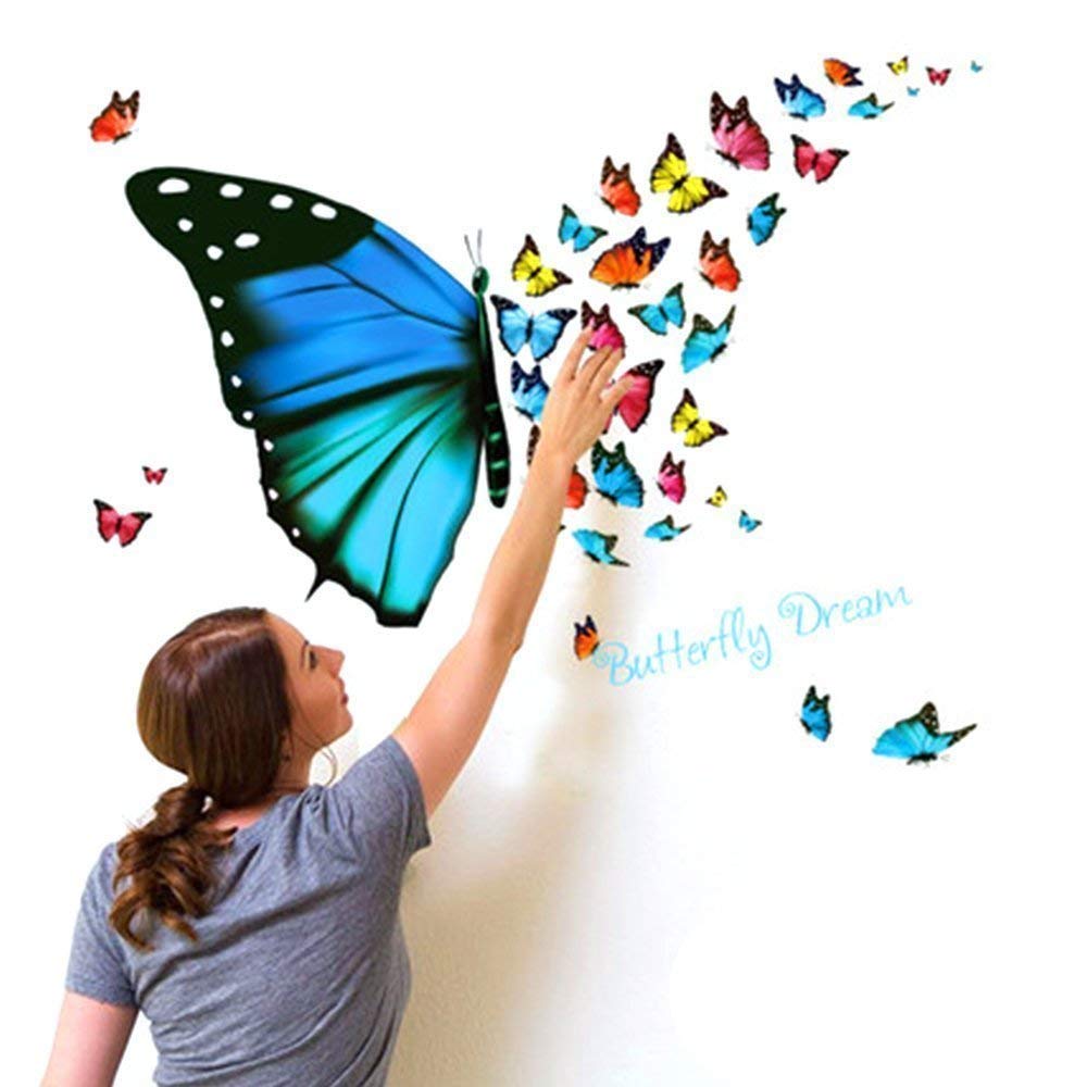 6 Piece's 3D Beautiful Magnetic Butterfly