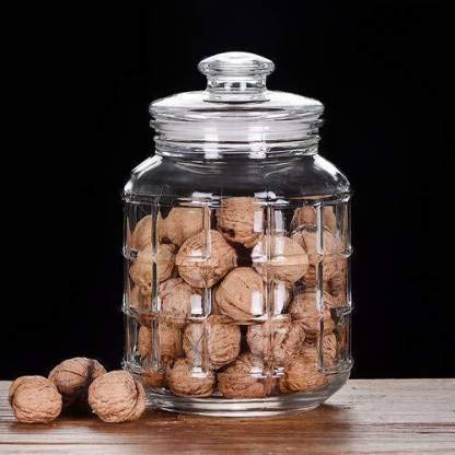 2.2Liter Clear Round Glass Jar with Lid - Techmanistan in Pakistan