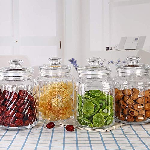 2.2Liter Clear Round Glass Jar with Lid - Techmanistan in Pakistan