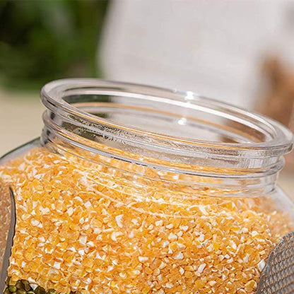 2.2Liter Clear Round Glass Jar with Lid - Techmanistan in Pakistan